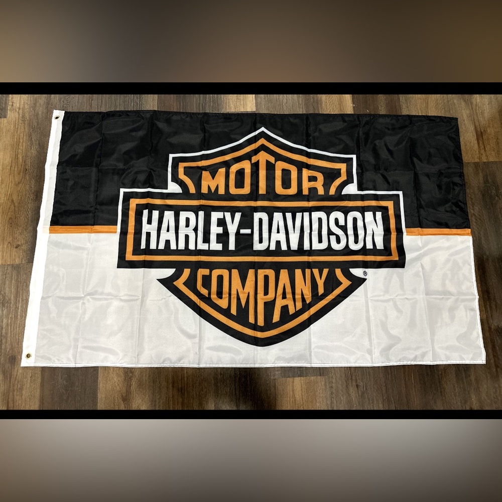 Harley Davidson Flag Large Banner 3x5 ft Sign LOGO FAST SHIPPING